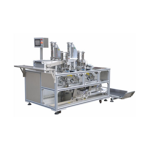 CONVEYOR TYPE DOUBLE STATIONS MASK FOLDING PACKING MACHINE